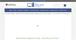 Desktop Screenshot of cheaplaptopcompany.co.uk